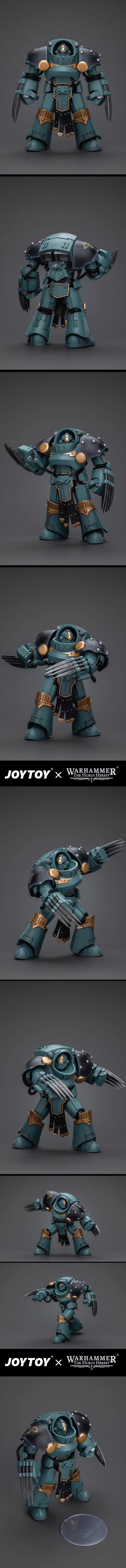 JOYTOY 暗源 战锤 荷鲁斯之乱 荷鲁斯之子 冥府型终结者小队四人组 1:18 可动兵人