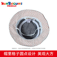 HOT BISCUITS MIKIHOUSE MIKIHOUSE牛仔渔夫帽儿童帽男女童时尚抗紫外线刺绣 HOT BISCUITS