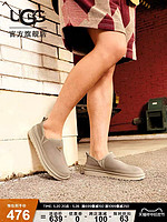 UGG 夏季男士时尚舒适套脚纯色慵懒一脚蹬休闲单鞋帆布鞋 1118512