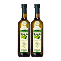 olivoilà 欧丽薇兰 特级初榨橄榄油750ml*2原油进口口味清爽 凉拌烹饪