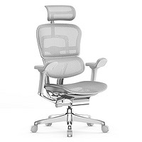 20点开始、大件超省：保友办公家具 金豪E 2代 人体工学电脑椅 银白色 Q4.0版
