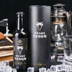 snakevenom蛇毒芬兰黑曼巴蛇北欧风味蛇毒啤酒675度330ml1瓶礼盒装