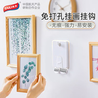 太力相框挂钩强力无痕挂画钉免打孔挂婚纱照片画框墙壁画免钉挂钩18个 相框挂钩【豪华款】18个