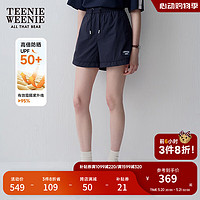 Teenie Weenie【防晒】小熊女装2024夏季休闲轻薄户外运动短裤 藏青色 155/XS