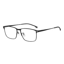 HUGO BOSS 雨果博斯 中性款金属黑色镜框全框眼镜架1467F-57-003 57MM