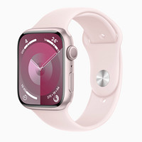 百亿补贴：Apple 苹果 Watch Series 9 智能手表 GPS款 41mm 亮粉色 橡胶表带 S/M