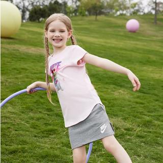 NIKE 耐克 24夏 耐克女童短袖T恤百搭儿童短T耐克童装
