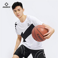 准者 短袖T恤薄款篮球运动舒适宽松圆领短T男跑步健身综训篮球服