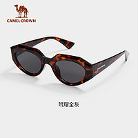 CAMEL 骆驼 复古猫眼墨镜女2024新款偏光防晒太阳眼镜女防晒防紫外线墨镜