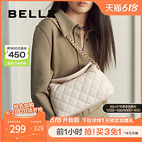 BeLLE 百丽 女包包2024小香风链条包小包妈妈包通勤单肩包小方包X6927AX4