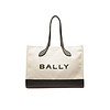 BALLY 巴利 女士BAR  ON EW系列织物配皮手提包托特包