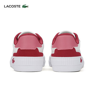 LACOSTE法国鳄鱼女士24年舒适运动休闲鞋|47CFA0001 286/白色/红色 3 /35.5