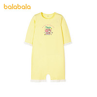 巴拉巴拉 儿童睡衣夏季连体衣女宝宝小童家居服空调服新款纯棉卡通