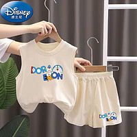 Disney 迪士尼 夏装新款儿童无袖短裤夏季两件套 冰丝亲肤透气