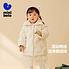 88VIP：迷你巴拉巴拉 女童羽绒服2023冬新款宝宝甜美网纱洋气儿童保暖外套
