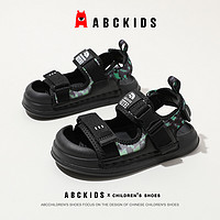 88VIP：ABCKIDS ABC KIDS童鞋时尚百搭透气包头沙滩鞋舒适中大童儿童运动跑步凉鞋