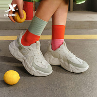 XTEP 特步 女鞋爪爪鞋3.0运动鞋2024夏季新款休闲鞋厚底增高轻便老爹鞋