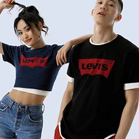 Levi's 李维斯 情侣logo印花短袖T恤