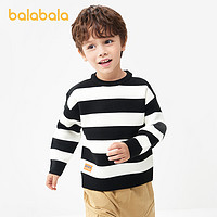 88VIP：巴拉巴拉 童装儿童毛衣男童针织衫宝宝秋装新款两色条纹简洁洋