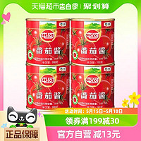 88VIP：屯河 蕃茄酱4罐*198g0添加剂番茄罐头家庭餐饮炒菜调料