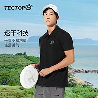 TECTOP 探拓 速干衣短袖T恤 黑色 L