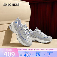 SKECHERS 斯凯奇 时尚女款运动复古绑带运动鞋149793 浅灰色/多彩色/LGMT 37.5