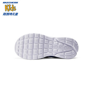 Skechers斯凯奇男童夏季运动休闲包头凉鞋时尚沙滩童鞋407112L 蓝色/BLU 33.5码