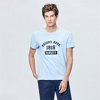 限尺码：Brooks Brothers 男士夏新美式休闲纯棉印花圆领T恤