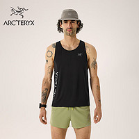 ARC'TERYX 始祖鸟 ARC’TERYX始祖鸟 NORVAN DOWNWORD LOGO TANK 透气 男子 速干背心 Black/黑色 M