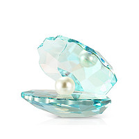 施华洛世奇 贝壳带珍珠雕像小号简约1120198人造摆件水晶