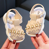 时里兰咖 女童凉鞋夏季新款可爱包头公主鞋防滑软底婴幼儿宝宝学步凉鞋