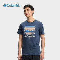 哥伦比亚 户外男棉质舒适透气休闲圆领短袖T恤AE2959