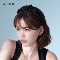 AJIDOU阿吉豆灵动可爱水晶蝴蝶结织物发箍 发箍 