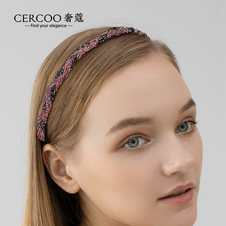 奢蔻（Cercoo）紫晶琉璃幻彩系列手工串珠发箍520 琉璃粉 