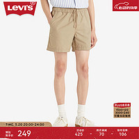 Levi's李维斯24夏季男士宽松直筒帅气时尚复古简约休闲短裤 卡其色 S