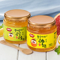 FUSIDO 福事多 蜂蜜柚子茶百香果柠檬果酱茶冲饮罐装泡水喝的东西冲水饮品
