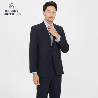 布克兄弟（BrooksBrothers）男士绵羊毛气质修身纯色西装外套 4004-藏青色 36SH