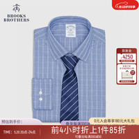 布克兄弟(BrooksBrothers)男士24春夏经典版免烫细点牛津纺长袖正装衬衫 4004-藏青色 14/2/H
