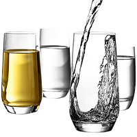 LUCARIS 进口水晶玻璃杯家用喝水杯子套装欧式透明茶杯6只