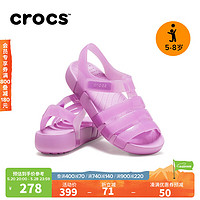 crocs 卡骆驰 伊莎贝拉小凉鞋男童女童休闲凉鞋|209837 泡泡紫-6WQ 34(205mm)