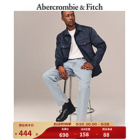 Abercrombie & Fitch 宽松浅色水洗磨边牛仔裤 321531-2
