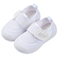 88VIP：CHEERFUL MARIO 幸福玛丽 幼儿园室内鞋夏季儿童小白鞋女宝宝帆布鞋男童运动鞋白色表演鞋