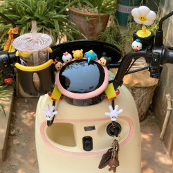 岩度九号电动车装饰挂钩置物神器前置通用多功能小配件2024新黄色手掌