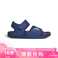 阿迪达斯 (adidas)夏男女童魔术贴沙滩露趾凉鞋 ID2626 蓝色