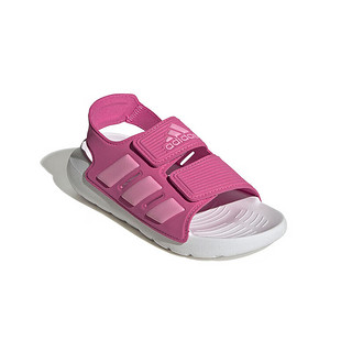 阿迪达斯 （adidas）夏童鞋男女中童露脚趾沙滩鞋运动凉鞋 ID2838 洋红 30.5码 