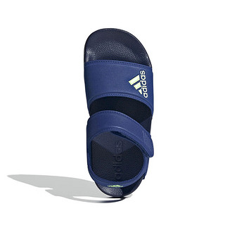 阿迪达斯 （adidas）夏男女童魔术贴沙滩露趾凉鞋 ID2626 蓝色 30.5码 