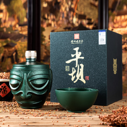 平坝窖酒平坝酱酒酱香型文创礼盒53度白酒礼盒装53度500ml4瓶平坝三星