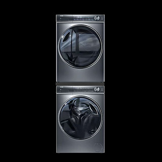 升级精华洗烘套装10KG直驱洗衣机全自动+双擎热泵烘干机清皱除菌EG100BD66S+HGY100-F376U1
