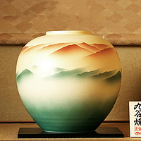 IMOTO 花瓶手绘九谷烧陶瓷原装手工制礼盒