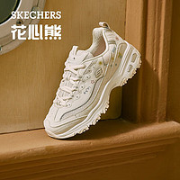 斯凯奇（Skechers）熊猫鞋女士休闲鞋厚底增高老爹鞋运动896155/11977 896155-乳白色/OFWT 37.5